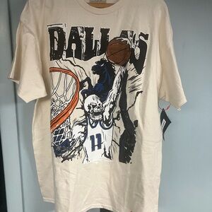 Brand X dallas mavericks hip hop graphic nba basketball design shirt size XL nWT